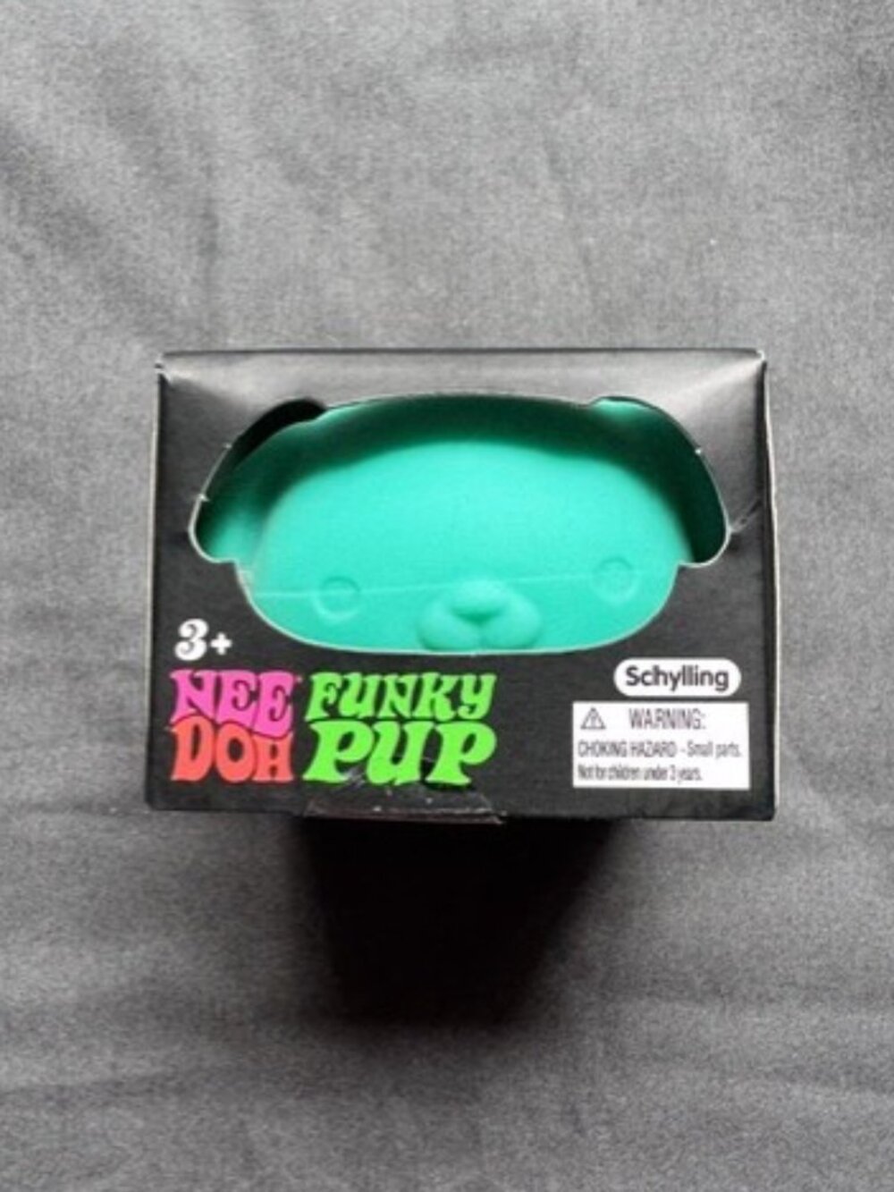 Nee Doh Needoh Funky Pup Teal Squeeze Ball Super Squish
